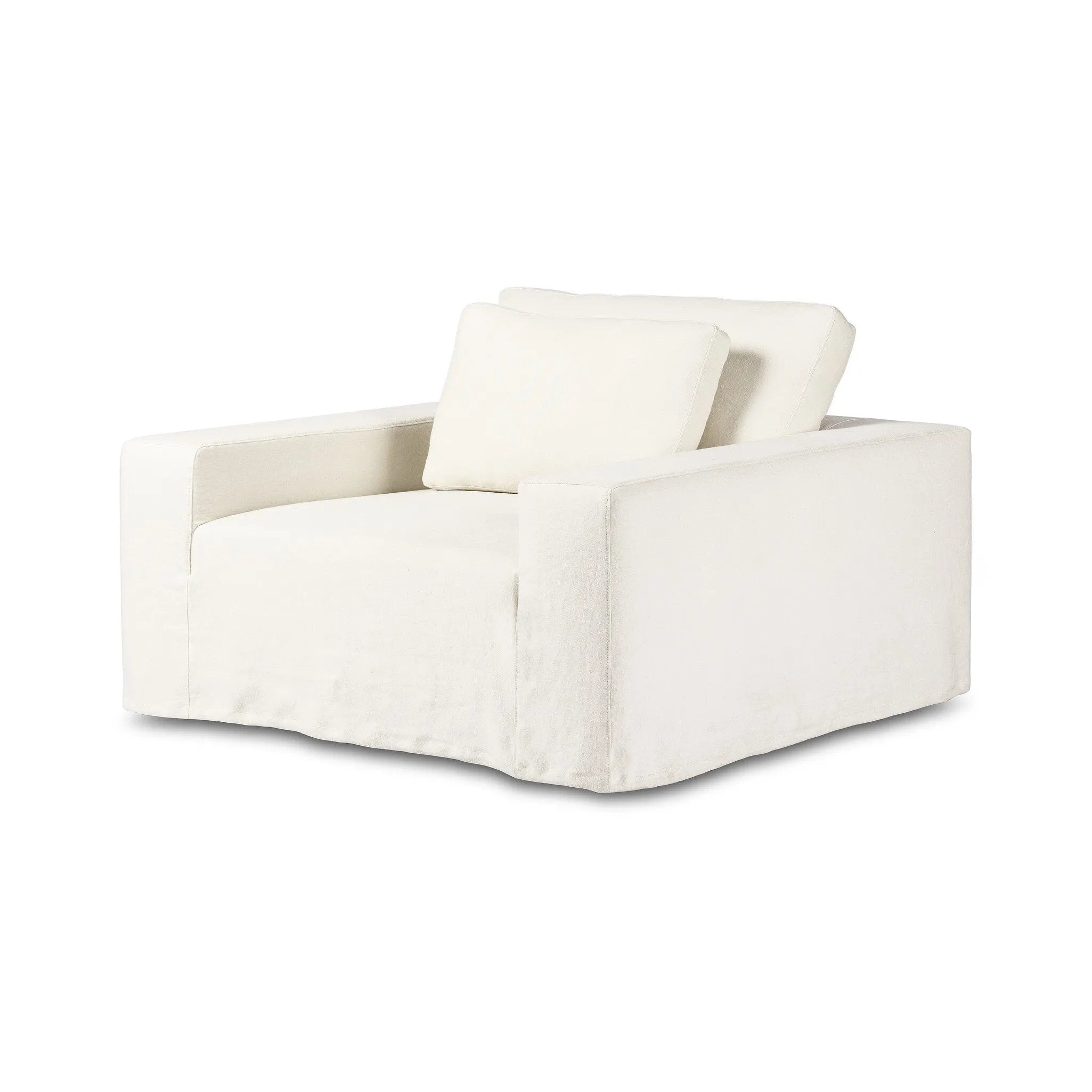 Featuring Ostend Bombay Flax Outdoor Slipcover Chair by Four Hands at Amethyst Home. Introducing the Ostend Bombay Flax Outdoor Slipcover Chair, the perfect addition to your outdoor seating area. Its versatile slipcover design allows for easy maintenance and can withstand any weather condition. 
Overall Dimensions: 45.5" L x 48.5 " W x 31.5" H
Materials: 100%. Amethyst Home provides interior design, new home construction design consulting, vintage area rugs, and lighting in the Houston metro area.
