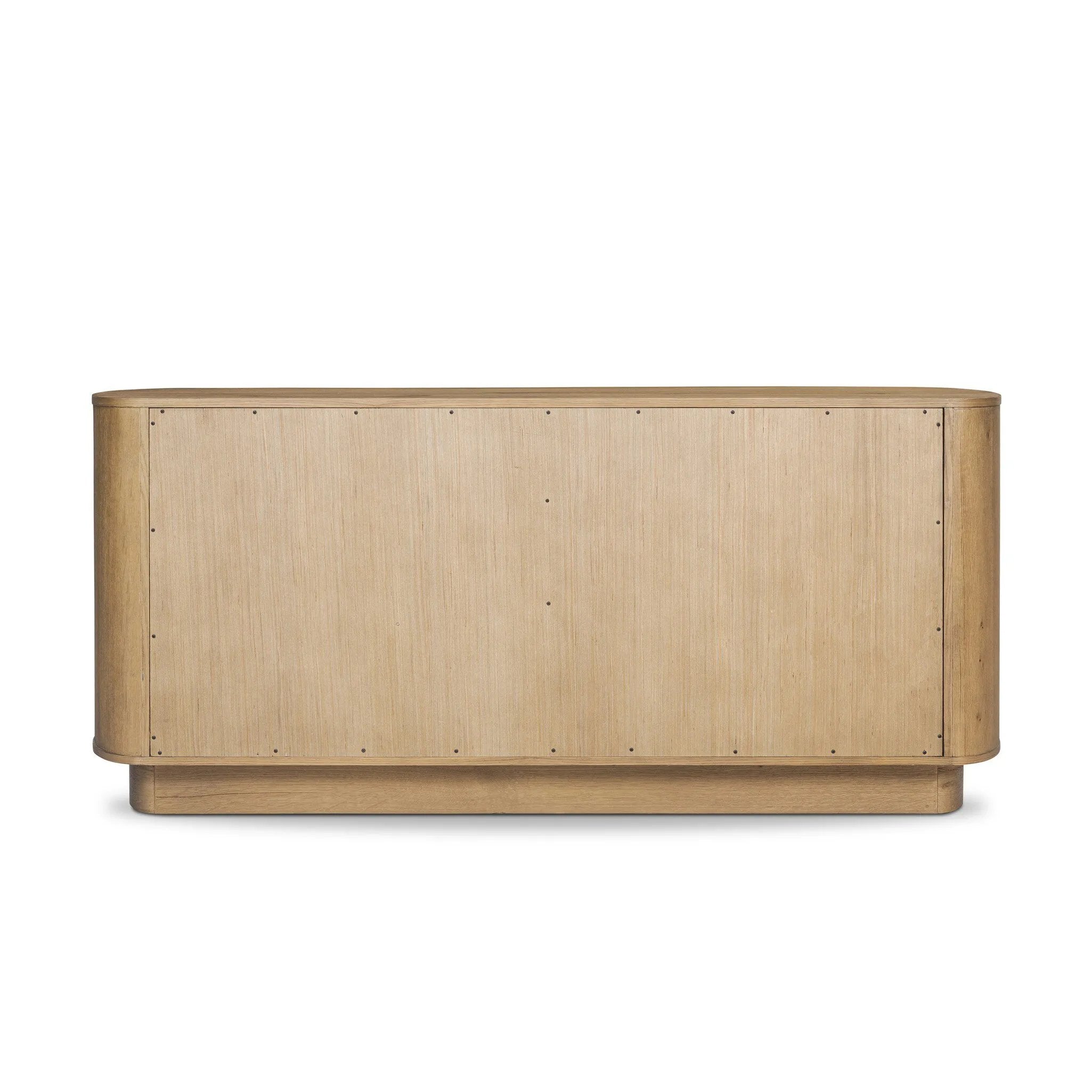 Light, worn oak forms a pedestal base, bringing gentle curves to a classic dresser shape. Six drawers bring spacious storage to the bedroom Amethyst Home provides interior design, new home construction design consulting, vintage area rugs, and lighting in the San Diego metro area.