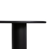 Featuring Paden Aged Black Acacia Dining Table by Four Hands at Amethyst Home. A study in shape. Solid black acacia forms crescent legs and a sprawling oval-shaped tabletop, bringing organic presence to the dining room. Seats 8–10 people.Overall Dimensions: 94.00"w x 42.00"d x 30.00"hWeight : 139.33 lbsMaterials : Thin Acacia Veneer, Solid Acacia. Amethyst Home provides interior design, new home construction design consulting, vintage area rugs, and lighting in the Kansas City metro area.