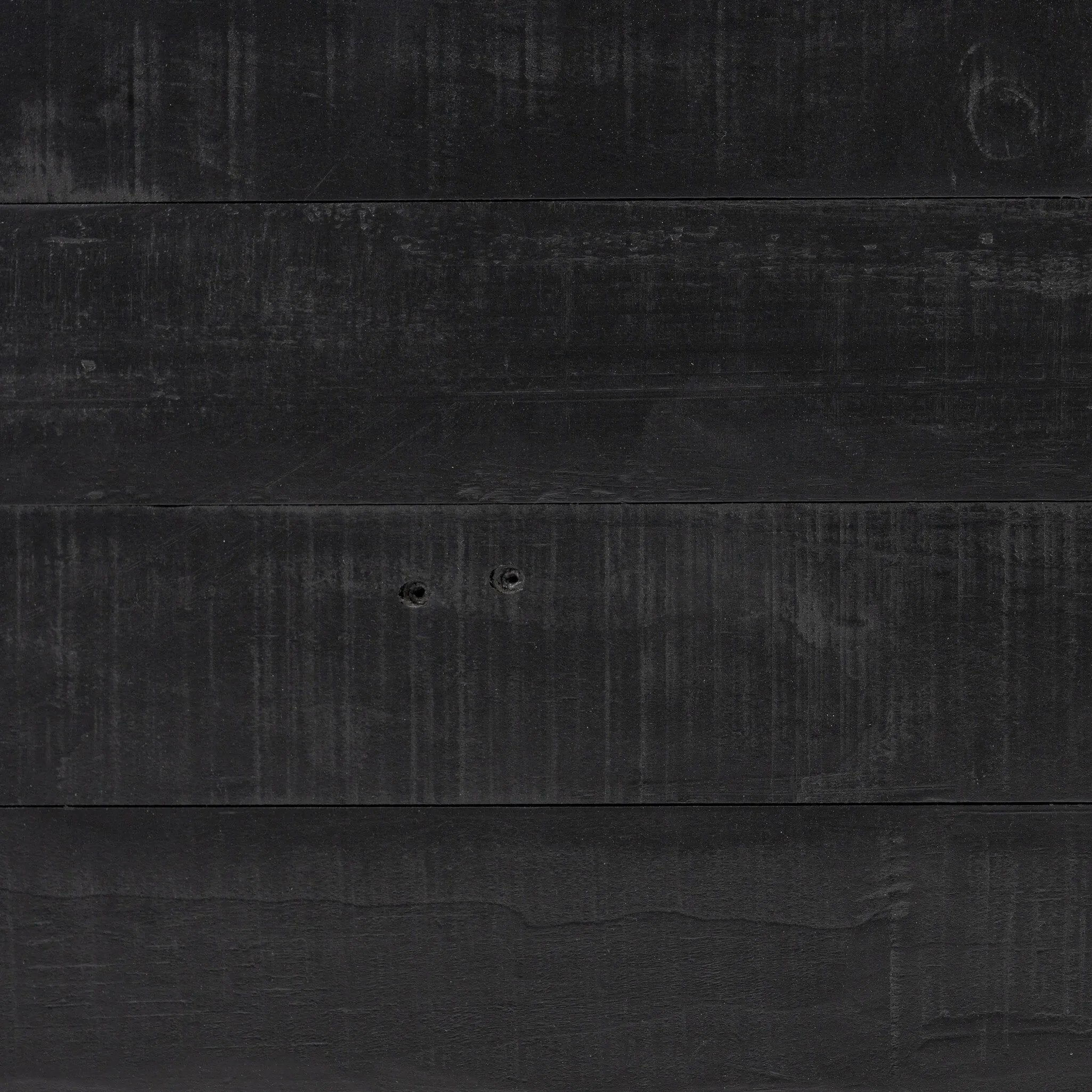 Beauty in simplicity. A clean cube of aged black-finished pine can be styled into a wide range of styles and spaces Amethyst Home provides interior design, new home construction design consulting, vintage area rugs, and lighting in the Charlotte metro area.