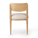 Featuring Piran Essence Natural Dining Chair by Four Hands at Amethyst Home. A celebration of simplicity. Natural nettlewood frames a comfortable linen-blend seat, while a subtle arc at the backrest's base softens clean, tapered lines. Performance fabrics are specially created to withstand spills, stains, high traffic and wear, ensuring long-term comfort and u. Amethyst Home provides interior design, new home construction design consulting, vintage area rugs, and lighting in the Dallas metro area.