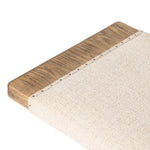 A heritage-inspired bench pairs light, distressed oak with high-performance fabric, bringing extra seating to any room. A pull-through stretcher adds a design-forward touch. Performance fabrics are specially created to withstand spills, stains, high traffic and wear, ensuring long-term comfort and unmatched durability Amethyst Home provides interior design, new home construction design consulting, vintage area rugs, and lighting in the Omaha metro area.