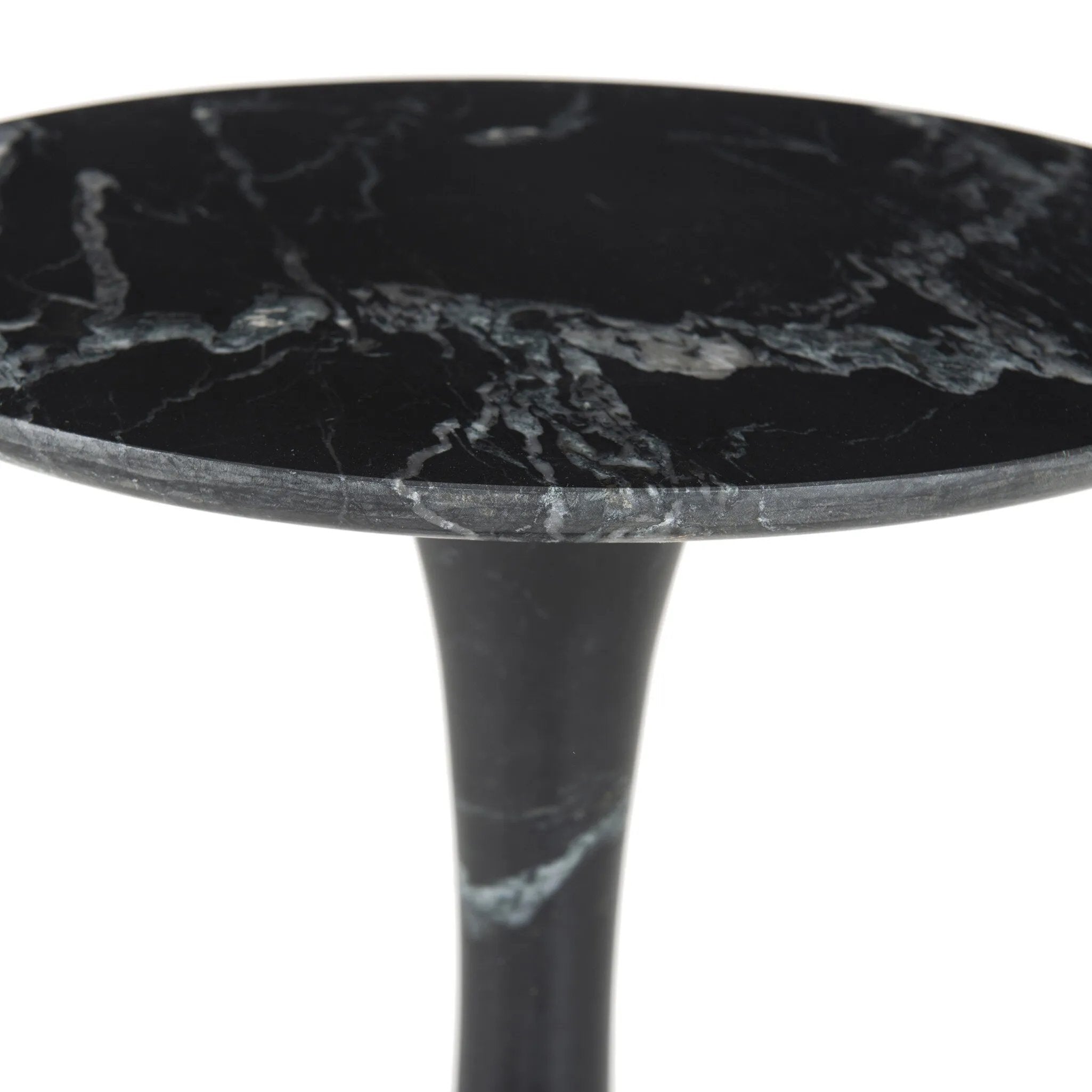 Featuring Polli Black Marble End Table by Four Hands at Amethyst Home. Sculpted from solid black marble, a simply styled end table stands out with its shapely, turned silhouette.
Overall Dimensions: 16.0" L x 16.0 " W x 25.5" H
Materials: Solid Marble, Engineered HardwoodWeight: 37.48 lbs. Amethyst Home provides interior design, new home construction design consulting, vintage area rugs, and lighting in the Dallas metro area.