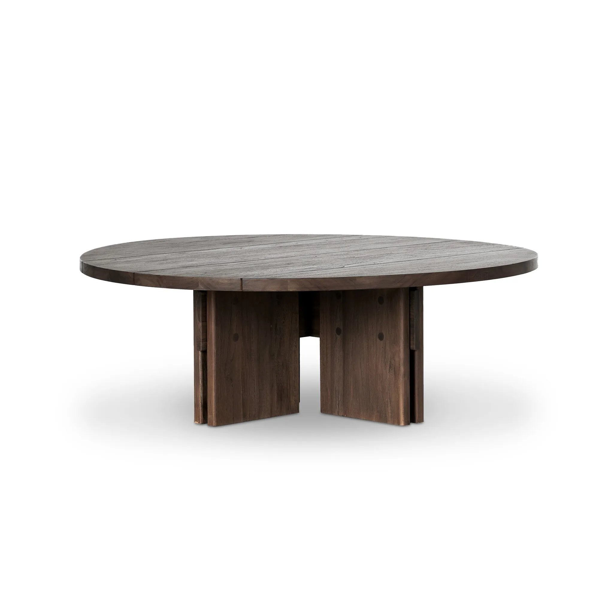 Featuring Railay Stained Toasted BrownOutdoor Coffee Table by Four Hands at Amethyst Home. Made from premium-quality wood, the Railay Stained Toasted Brown Outdoor Coffee Table is a perfect addition to any outdoor space. Its sturdy construction is designed to withstand the elements and provide a stylish surface for drinks and snacks. Enjoy lasting durability . Amethyst Home provides interior design, new home construction design consulting, vintage area rugs, and lighting in the Houston metro area.
