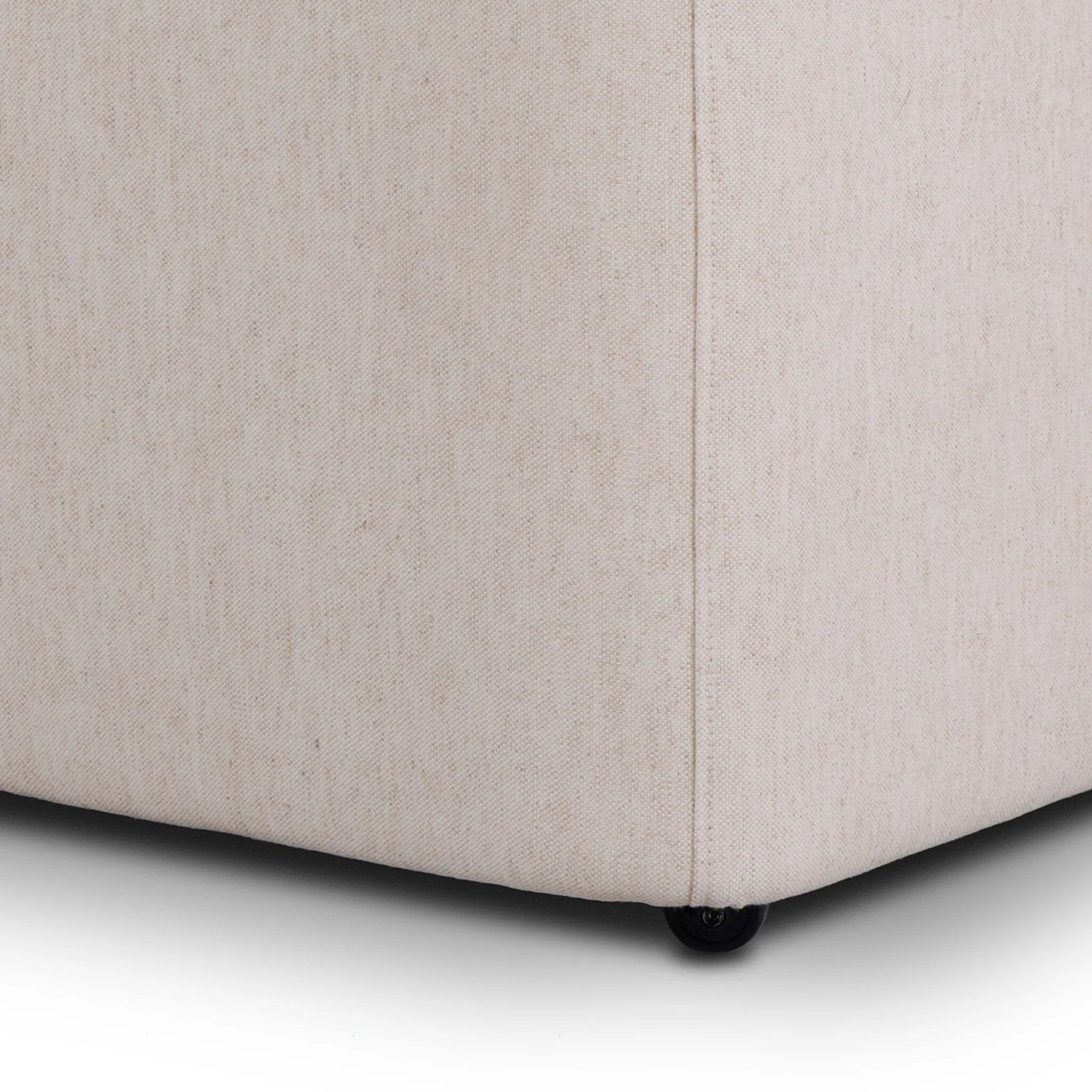 A fully upholstered barrel-style back dining chair creates a comfortable, cocoon-like sit. Slight scale perfect for smaller dining spaces Amethyst Home provides interior design, new home construction design consulting, vintage area rugs, and lighting in the Des Moines metro area.