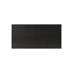 Create storage space in the bedroom with a five-drawer dresser of ebony-finished oak. Chunky dowel legs support a tall silhouette and overhang top, all finished out with simple gunmetal hardware Amethyst Home provides interior design, new home construction design consulting, vintage area rugs, and lighting in the Monterey metro area.