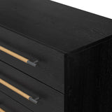 Featuring Rosedale Ebony Oak Veneer 8 Drawer Dresser by Four Hands at Amethyst Home. Introducing the Rosedale Ebony Oak Veneer 8 Drawer Dresser - the epitome of luxury and sophistication. With its sleek ebony oak veneer finish and 8 spacious drawers, this dresser is the perfect addition to any elegant bedroom. Organize your clothes and elevate your decor wi. Amethyst Home provides interior design, new home construction design consulting, vintage area rugs, and lighting in the Calabasas metro area.