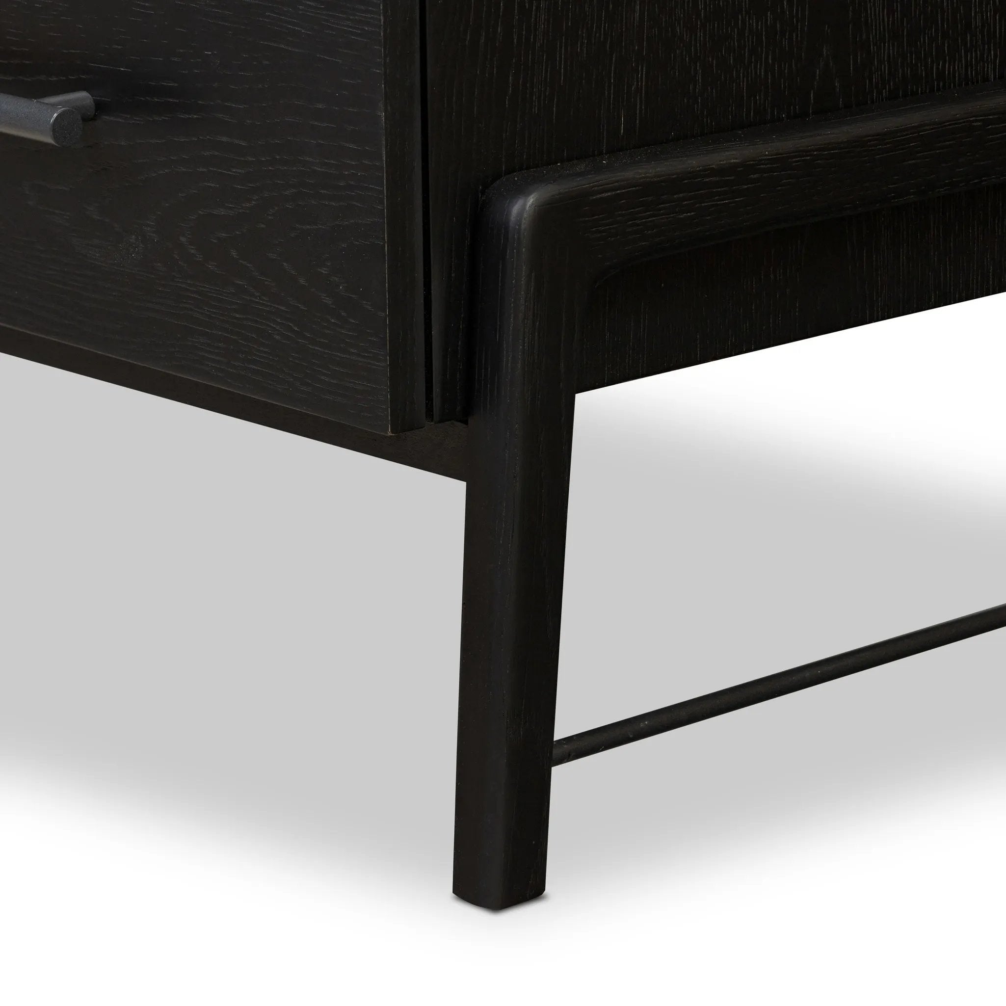 Featuring Rosedale Ebony Oak Veneer 8 Drawer Dresser by Four Hands at Amethyst Home. Introducing the Rosedale Ebony Oak Veneer 8 Drawer Dresser - the epitome of luxury and sophistication. With its sleek ebony oak veneer finish and 8 spacious drawers, this dresser is the perfect addition to any elegant bedroom. Organize your clothes and elevate your decor wit. Amethyst Home provides interior design, new home construction design consulting, vintage area rugs, and lighting in the Portland metro area.