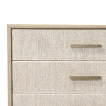 Elevate your bedroom styling with a storage-driven dresser of light, natural oak. A smooth top pairs with eight spacious drawers covered with woven paper cord. The result: a clean, Scandinavian-inspired look that will work into your collection beautifully Amethyst Home provides interior design, new home construction design consulting, vintage area rugs, and lighting in the Washington metro area.