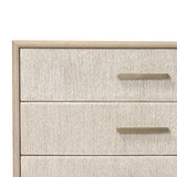 Elevate your bedroom styling with a storage-driven dresser of light, natural oak. A smooth top pairs with eight spacious drawers covered with woven paper cord. The result: a clean, Scandinavian-inspired look that will work into your collection beautifully Amethyst Home provides interior design, new home construction design consulting, vintage area rugs, and lighting in the Washington metro area.