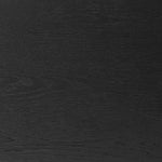 Featuring Rosenell Black Oak Veneer Console Table 60" by Four Hands at Amethyst Home. Elevate your living space or media room with a slim-profile console of black-finished oak. A smooth top pairs with two drawers covered with woven paper cord, while lower open shelving creates bonus storage and display options. The result: a dark, Scandinavian-inspired look. Amethyst Home provides interior design, new home construction design consulting, vintage area rugs, and lighting in the Charlotte metro area.