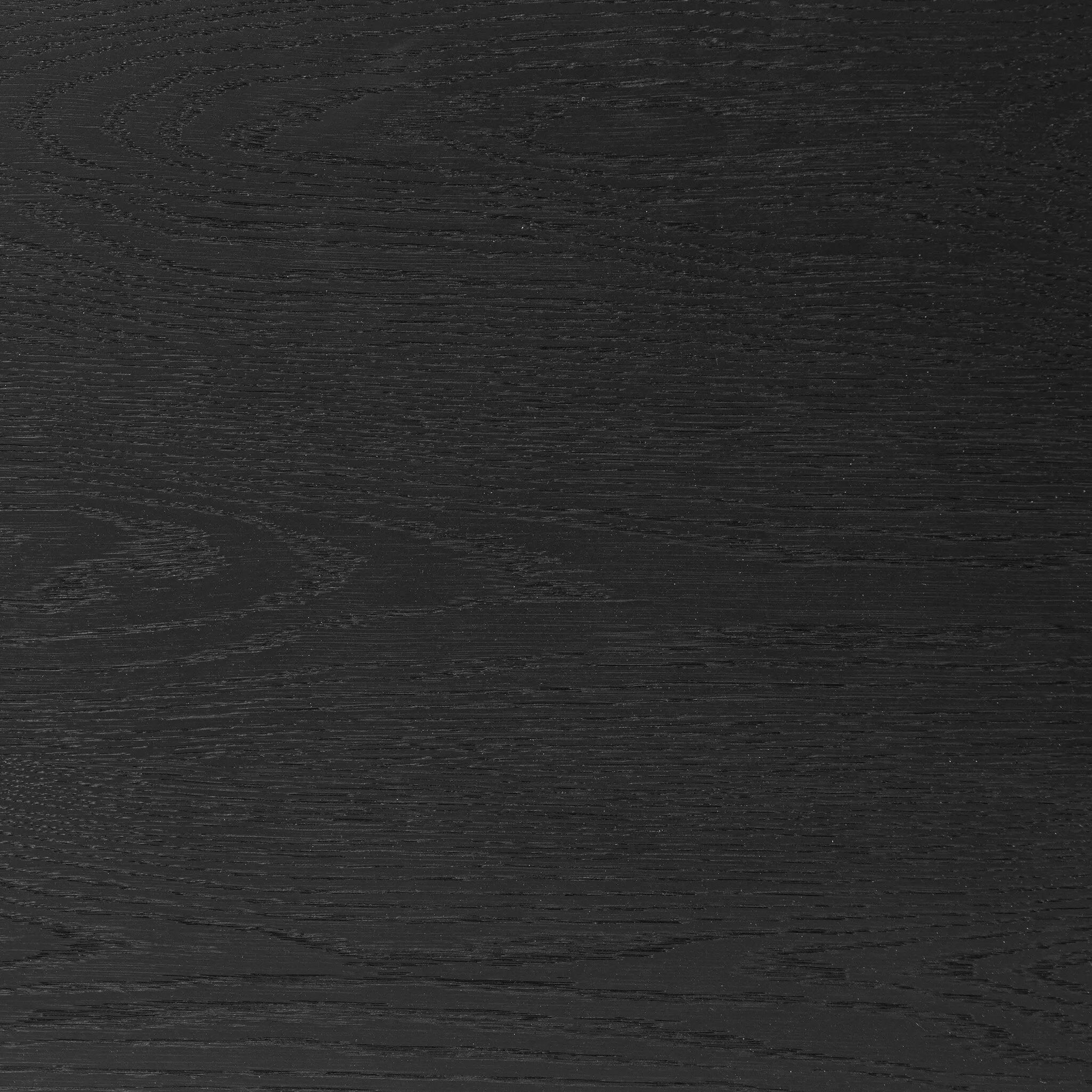 Featuring Rosenell Black Oak Veneer Console Table 60" by Four Hands at Amethyst Home. Elevate your living space or media room with a slim-profile console of black-finished oak. A smooth top pairs with two drawers covered with woven paper cord, while lower open shelving creates bonus storage and display options. The result: a dark, Scandinavian-inspired look. Amethyst Home provides interior design, new home construction design consulting, vintage area rugs, and lighting in the Charlotte metro area.