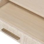 Elevate your bedside storage with a nightstand of light, natural oak. A smooth top pairs with a single drawer front of woven paper cord for a clean, Scandinavian-inspired look that will work into your bedroom collection beautifully Amethyst Home provides interior design, new home construction design consulting, vintage area rugs, and lighting in the Laguna Beach metro area.