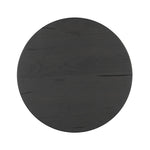 Inspired by décor in the majestic palaces of Jaipur, a conversation-starting end table is made from mixed reclaimed woods, with a rounded top and base with vertical reeding Amethyst Home provides interior design, new home construction design consulting, vintage area rugs, and lighting in the Newport Beach metro area.