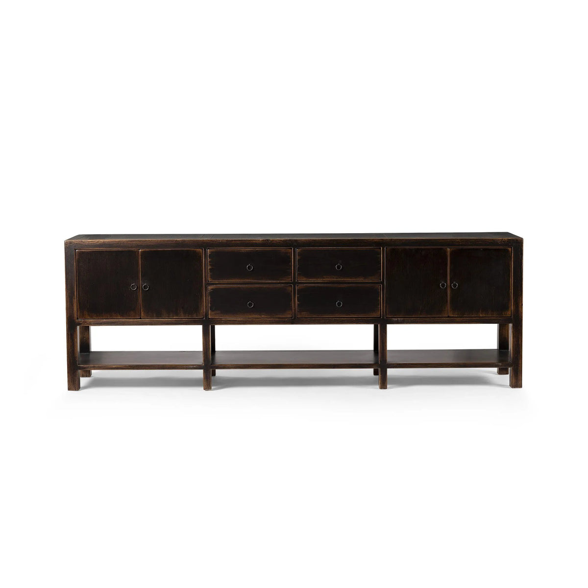 Shizuko Distressed Walnut Sideboard