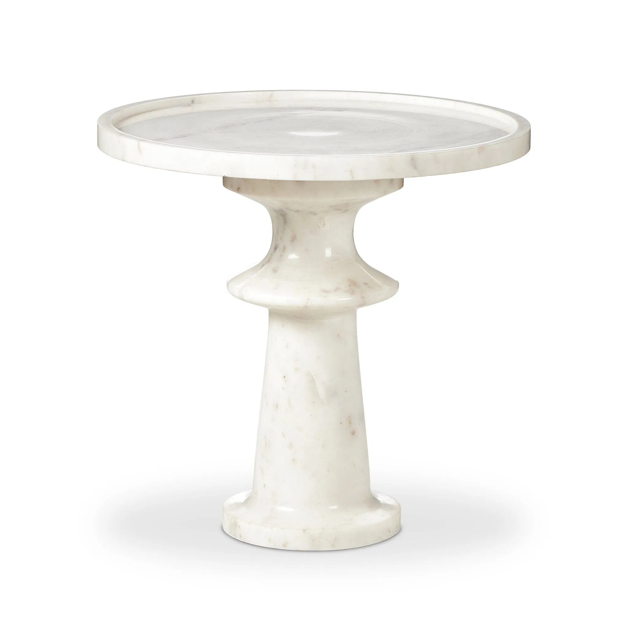 Featuring Skylar Polished White Marble End Table by Four Hands at Amethyst Home. Crafted from solid white marble and shaped into a sculpted silhouette using a lathe. A tray top is perfectly size to keep your favorite drink or book within reach.
Overall Dimensions: 19.5" L x 19.5 " W x 18.25" H
Materials: Solid Marble, Engineered HardwoodWeight: 64.11 lbs. Amethyst Home provides interior design, new home construction design consulting, vintage area rugs, and lighting in the Tampa metro area.
