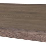 Featuring Soho Aged Natural Oak Veneer Dining Table by Four Hands at Amethyst Home. A Parsons-style dining table is defined by heavy proportions and angled, over-scaled legs. Crafted from reclaimed wood and finished with an aged natural oak stain to showcase natural cracks and patches for added character.Overall Dimensions: 98.00"w x 46.25"d x 30.00"hWeig. Amethyst Home provides interior design, new home construction design consulting, vintage area rugs, and lighting in the Kansas City metro area.