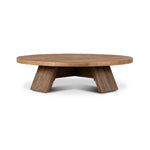 Featuring Sparrow Washed Old Oak Resawn Coffee Table by Four Hands at Amethyst Home. Made from character-rich resawn oak, a simple, rounded coffee table features splayed legs for a low, angular look.Overall Dimensions: 55.00"w x 55.00"d x 14.00"hWeight : 145.50 lbsMaterials: Resawn Oak, Poplar Plywood. Amethyst Home provides interior design, new home construction design consulting, vintage area rugs, and lighting in the Calabasas metro area.