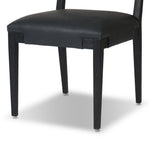 Featuring Tamari Brickhouse Black Dining Chair by Four Hands at Amethyst Home. Indulge in the luxurious experience of dining with our Tamari Brickhouse Black Dining Chair. With its sleek and sophisticated design, this chair is sure to elevate any dining space. Comfortable and elegant, it's the perfect addition to your upscale lifestyle.
Overall Dimensions: 19.7. Amethyst Home provides interior design, new home construction design consulting, vintage area rugs, and lighting in the Tampa metro area.