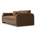 Featuring Tate Antwerp Cafe Sofa-98" by Four Hands at Amethyst Home. Made in the USA, this inviting sofa features large, arched arms with extra padding, offering a sleek yet comfortable look. Upholstered in a durable, linen-like fabric, it balances practicality with a soft, textured feel. Six loose cushions ? including two large back and seat cushions and . Amethyst Home provides interior design, new home construction design consulting, vintage area rugs, and lighting in the Alpharetta metro area.