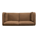 Featuring Tate Antwerp Cafe Sofa-98" by Four Hands at Amethyst Home. Made in the USA, this inviting sofa features large, arched arms with extra padding, offering a sleek yet comfortable look. Upholstered in a durable, linen-like fabric, it balances practicality with a soft, textured feel. Six loose cushions ? including two large back and seat cushions and two s. Amethyst Home provides interior design, new home construction design consulting, vintage area rugs, and lighting in the Miami metro area.