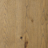 Featuring Theodore Rustic Amber Oak Veneer Bookcase by Four Hands at Amethyst Home. Wide and stately, with plenty of space for storage and display. A bookcase made from rustic amber-finished oak shapes a wide floating shelf design, with layered cross supports bringing an architectural feel to the office or living room.Overall Dimensions: 60.00"w x 18.00"d x . Amethyst Home provides interior design, new home construction design consulting, vintage area rugs, and lighting in the Monterey metro area.