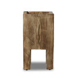 Character-rich reclaimed wood shapes this natural statement planter, with heavy cracking and texture conveying a found look. Not water tight; liner/pot required Amethyst Home provides interior design, new home construction design consulting, vintage area rugs, and lighting in the Monterey metro area.