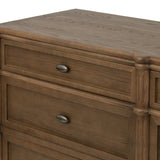 Made from toasted oak with slim legs, nine drawers bring antique European vibes to modern bedroom styling. This item has been modified to comply with the STURDY Act. See a full list of modified products and data changes in the “STURDY Act” file in the Downloads section below Amethyst Home provides interior design, new home construction design consulting, vintage area rugs, and lighting in the Monterey metro area.