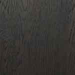 Lacquered cabinets make for evocative storage with their everlasting glossy finish. Great for small spaces, this sideboard with interior shelves features worn black oak doors for balance and contrast Amethyst Home provides interior design, new home construction design consulting, vintage area rugs, and lighting in the Park City metro area.