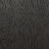 Lacquered cabinets make for evocative storage with their everlasting glossy finish. Great for small spaces, this sideboard with interior shelves features worn black oak doors for balance and contrast Amethyst Home provides interior design, new home construction design consulting, vintage area rugs, and lighting in the Park City metro area.