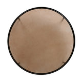 Smoky brown glass-topped table with slim, tapered matte black metal frames for a sleek, modern look. Part of a nesting set, c