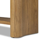 Thick, curvy and rounded sides give this bookcase its playful character inspired by soft Brutalism. Made from light, solid oak, substantial shelving provides generous space for books, photos and keepsakes Amethyst Home provides interior design, new home construction design consulting, vintage area rugs, and lighting in the Kansas City metro area.