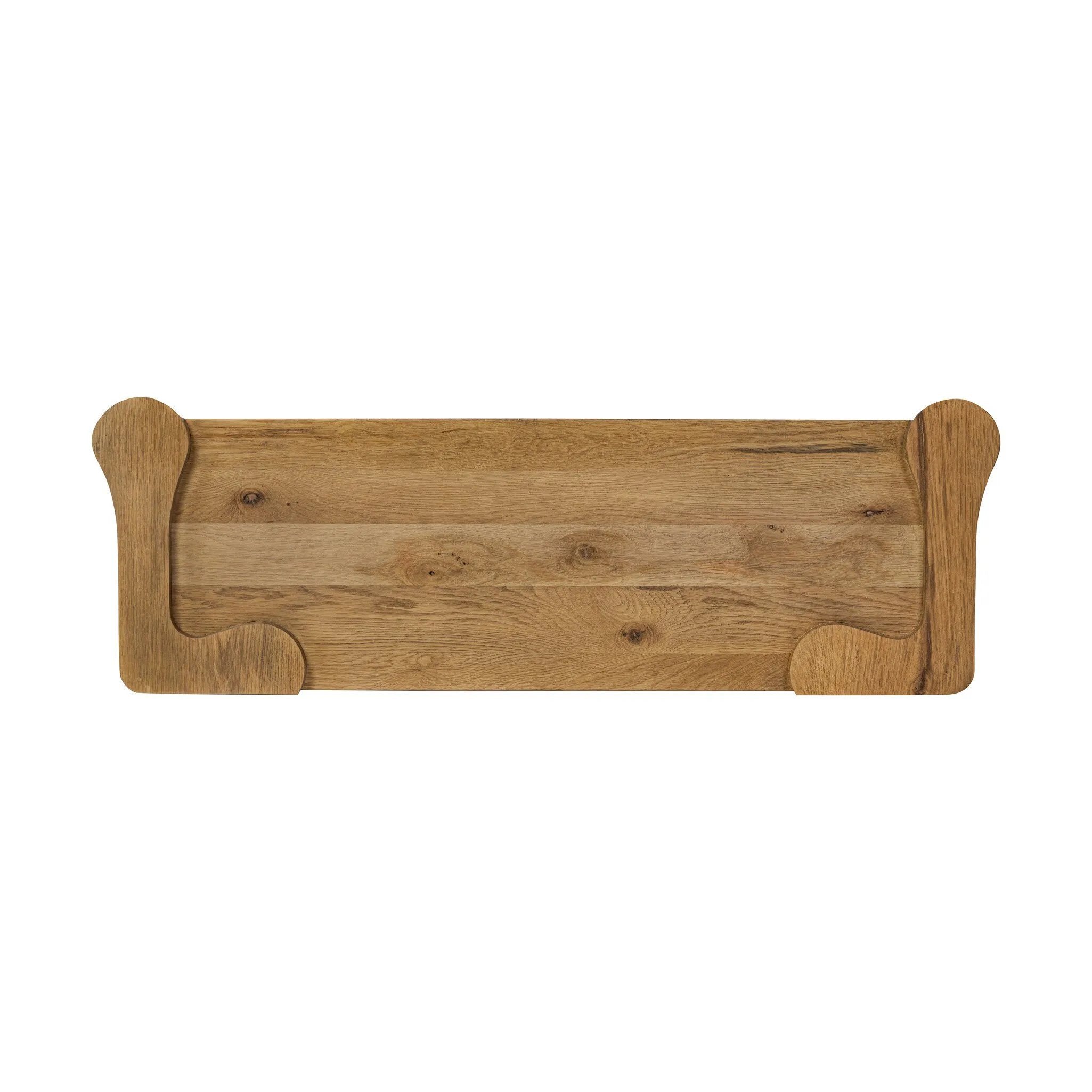 Thick, curvy and rounded sides give this bookcase its playful character inspired by soft Brutalism. Made from light, solid oak, substantial shelving provides generous space for books, photos and keepsakes Amethyst Home provides interior design, new home construction design consulting, vintage area rugs, and lighting in the Nashville metro area.