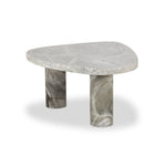 Shape and material share the spotlight in this large, tripod-style onyx coffee table. Turned, pillar legs and dramatic natural veining offer a look of movement. Option to pair with smaller matching table for a nested look Amethyst Home provides interior design, new home construction design consulting, vintage area rugs, and lighting in the Newport Beach metro area.