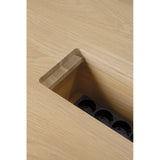 Featuring Geometric Oak Meeting Table by Ethnicraft at Amethyst Home. In the Geometric collection, shapes intersect in unexpected ways, creating playful contrasts with light and shadow at every angle. The Geometric meeting table elevates a professional space with softened edges and natural lines at play, adding volume and practical comfort further enhanced by integrated wire manageme. Amethyst Home provides interior design, new construction, custom furniture, and area rugs in the Boston metro area