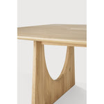 Featuring Geometric Oak Meeting Table by Ethnicraft at Amethyst Home. In the Geometric collection, shapes intersect in unexpected ways, creating playful contrasts with light and shadow at every angle. The Geometric meeting table elevates a professional space with softened edges and natural lines at play, adding volume and practical comfort further enhanced by integrated wire manag. Amethyst Home provides interior design, new construction, custom furniture, and area rugs in the Calabasas metro area