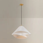 The dynamically layered design of the Edna pendant seeks to push the boundaries of what is possible with a handmade paper shade construction. Constructed as one piece, the shade is comprised of three identical pieces that intersect one another in a perfect geometric array. Amethyst Home provides interior design, new home construction design consulting, vintage area rugs, and lighting in the Nashville metro area.