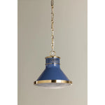 The Highclere family blends industrial and classic elements to create a modern, elevated basic. Etched for added texture, the clear optic glass shade creates a beautiful diffusion of light while the bell-shaped silhouette of the shade is accented by Mark D. Sikes' signature brass screw detailing. Amethyst Home provides interior design, new home construction design consulting, vintage area rugs, and lighting in the Monterey metro area.