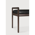 Featuring Jack Black Leather Mahogany Dark Brown Bench by Ethnicraft at Amethyst Home. Alluring from every angle, luxuriant shapes and curves form the basis of the Jack collection. This bench's clean lines are inspired by Scandinavian modernism, reinforcing a classic, vintage, feel that can be passed on to generations ahead.Weight : 31 lbs Dimensions: 16.5" W x 59.5" L x 23.5" H. Amethyst Home provides interior design, new construction, custom furniture, and area rugs in the Omaha metro area