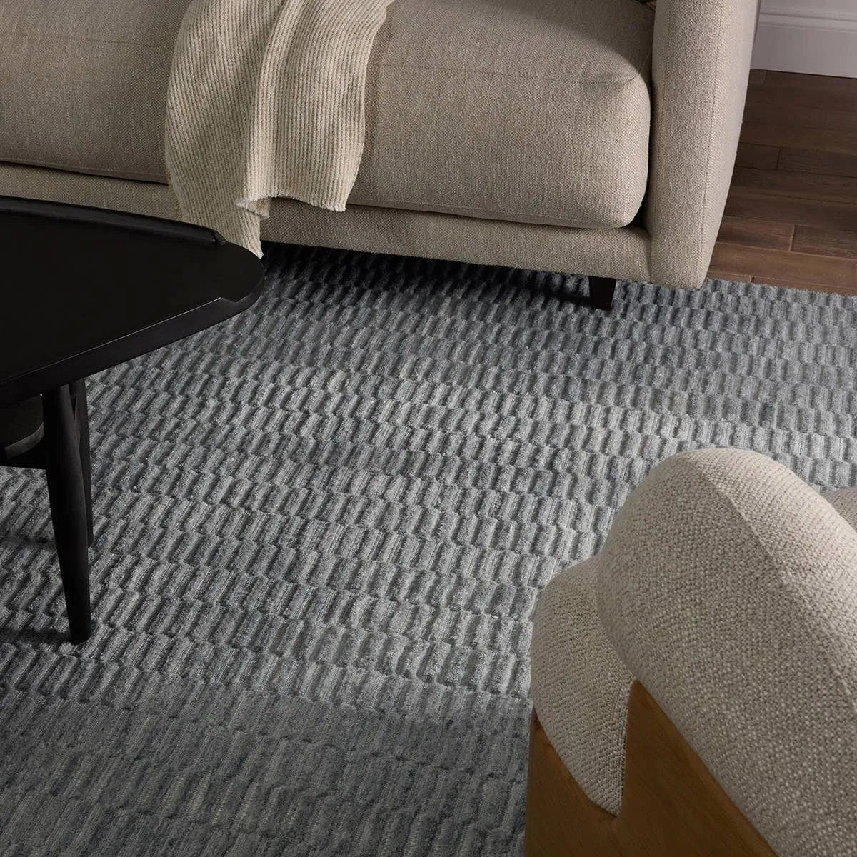 Featuring Roan Aaren Rug by Jaipur Living at Amethyst Home. Made from 100% PET the indoor/ outdoor handwoven Roan Aaren is perfect for performance needs.  This pseudo-solid blue rug bodes a light checkered appearance with a neutral backdrop.
ROA01100% PET YarnROA01 Roan Aaren
Clean or remove stains by using mild soap. Rinse with clean water or a garden hos. Amethyst Home provides interior design, new home construction design consulting, vintage area rugs, and lighting in the Scottsdale metro area.