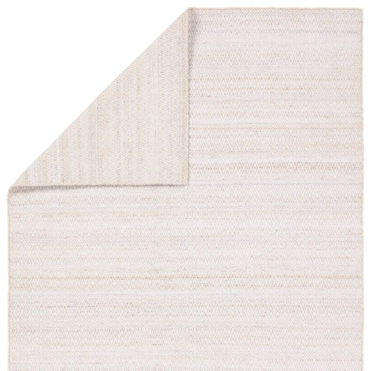 Featuring Almas Imogen Rug by Jaipur Living at Amethyst Home. Handwoven of weather-resistant PET, the Almas Imogen delights with contemporary colorways and designs. The Imogen design showcases a diamond trellis pattern in a colorway of tan and cream. The variegated neutral hues provide a subtle distressed look that wears well over time. Crafted of recycled. Amethyst Home provides interior design, new home construction design consulting, vintage area rugs, and lighting in the Washington metro area.