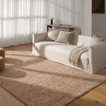 Featuring Alpine Hand-Knotted Rug by Jaipur Living at Amethyst Home. Drawing inspiration from Moroccan textiles, Alpine showcases the beauty in simplicity. Durable wool is hand-knotted onto a cotton foundation to create this high-piled accent piece. Its solid beige design instantly adds warmth and comfort to any indoor, medium-traffic setting.Hand Knotte. Amethyst Home provides interior design, new home construction design consulting, vintage area rugs, and lighting in the Laguna Beach metro area.