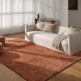 Featuring Alpine Hand-Knotted Rug by Jaipur Living at Amethyst Home. Drawing inspiration from Moroccan textiles, Alpine showcases the beauty in simplicity. Durable wool is hand-knotted onto a cotton foundation to create this high-piled accent piece. Its solid red design instantly adds warmth and comfort to any indoor, medium-traffic setting.Hand Knotted10. Amethyst Home provides interior design, new home construction design consulting, vintage area rugs, and lighting in the Los Angeles metro area.