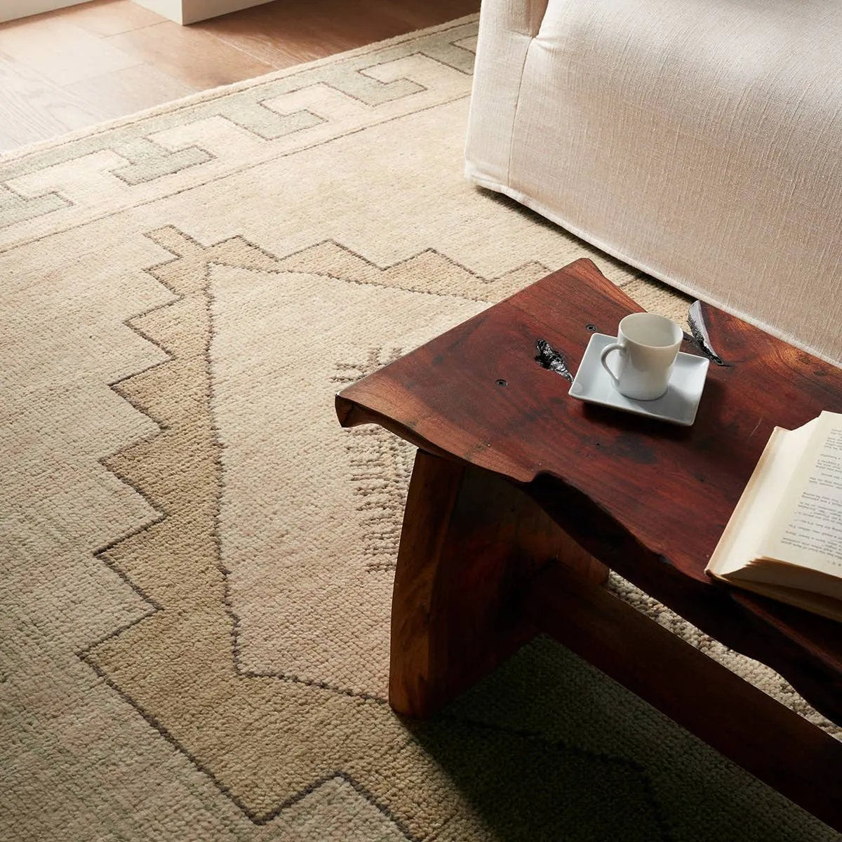 Featuring Azzurro Hand-Knotted Rug by Jaipur Living at Amethyst Home. Classic in pattern, modern in palette—the Azzurro rug offers the best of both worlds. A light green medallion motif unfolds across a soft cream backdrop, balancing timeless elegance with contemporary sensibility. Hand-carded wool lends a rich, organic texture—an ideal foundation for medium-. Amethyst Home provides interior design, new home construction design consulting, vintage area rugs, and lighting in the Seattle metro area.