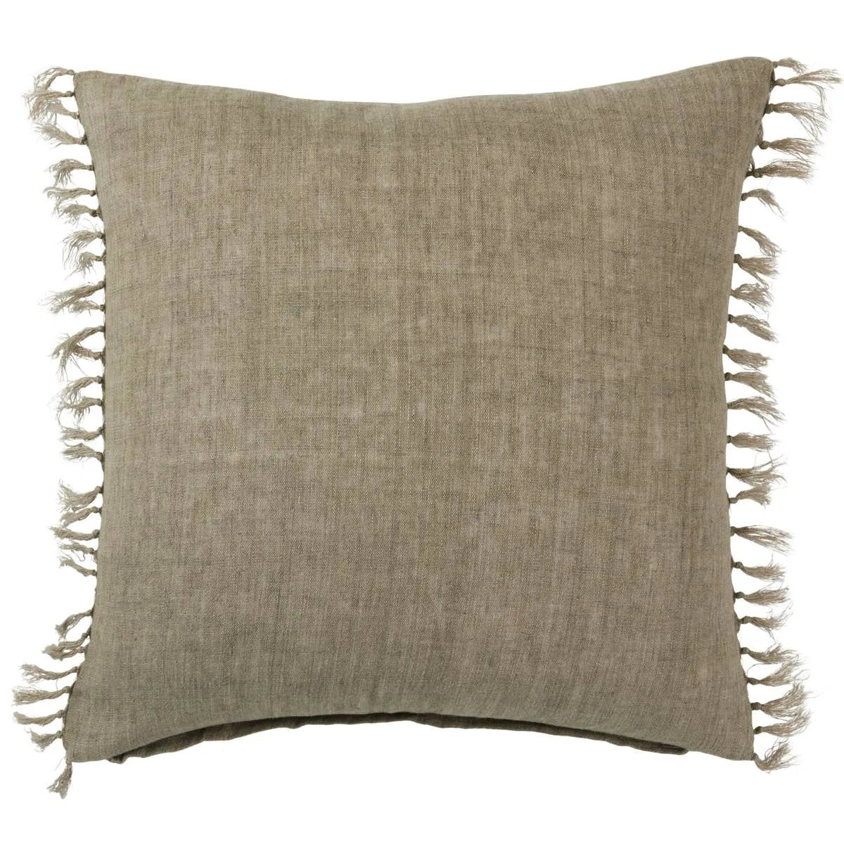 Featuring Jemina Lumbar Pillow 13 x 21 by Jaipur Living at Amethyst Home. The Jemina Majere boasts an assortment of relaxed linen designs with rustic-style knotted tassels lining the sides. The comfortable Majere throw pillow delights with an on-trend sage hue and subtle bohemian vibe that perfectly accents sofas, chairs, and beds alike. This casual yet sop. Amethyst Home provides interior design, new home construction design consulting, vintage area rugs, and lighting in the Park City metro area.