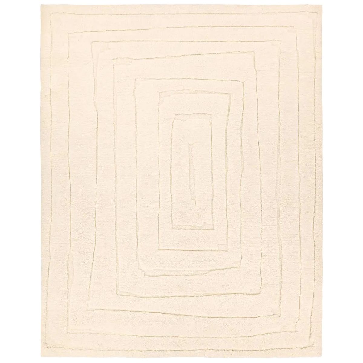 Featuring Kenji Hand-Knotted Rug by Jaipur Living at Amethyst Home. Embrace clean, simple elegance with the Ameln Kenji. As artisans knot each strand by hand, they weave in modern, centric lines that balance Moroccan heritage with contemporary edge. Made from lush New Zealand wool, the Kenji rug offers delicious dimension and a cloud-like texture, offering. Amethyst Home provides interior design, new home construction design consulting, vintage area rugs, and lighting in the Des Moines metro area.