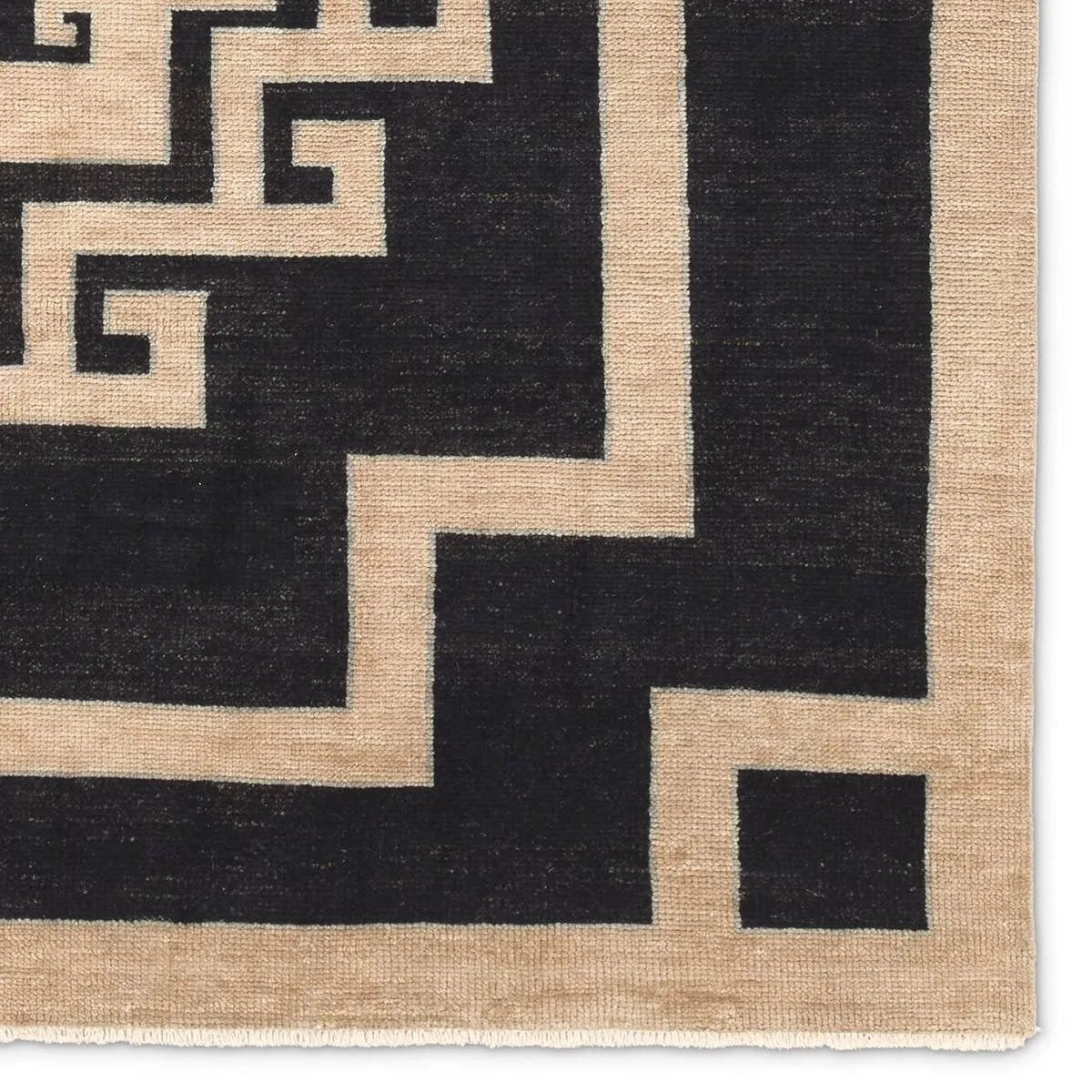 Featuring Kyrenia Hand-Knotted Rug by Jaipur Living at Amethyst Home. Anchor your space with a modern representation of vintage Kars designs through bold geometric design. Kyrenia?s striking, maze-like pattern guides eyes through any area. Hand knotted for durability with kid- and pet-friendly materials, it?s ideal for busy rooms.Hand Knotted100% WoolCYP07 Cyp. Amethyst Home provides interior design, new home construction design consulting, vintage area rugs, and lighting in the Austin metro area.