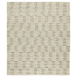 Featuring Leona  Elver Rug by Jaipur Living at Amethyst Home. The texture-rich Leona Elver offers an assortment of updated kilim looks, re-invented with the on-trend shearling style and neutral, modern palettes. The handwoven Elver rug features a globally inspired, gray dot and ticking line pattern on a neutral tan base. This 100% wool accent piece delight. Amethyst Home provides interior design, new home construction design consulting, vintage area rugs, and lighting in the Des Moines metro area.