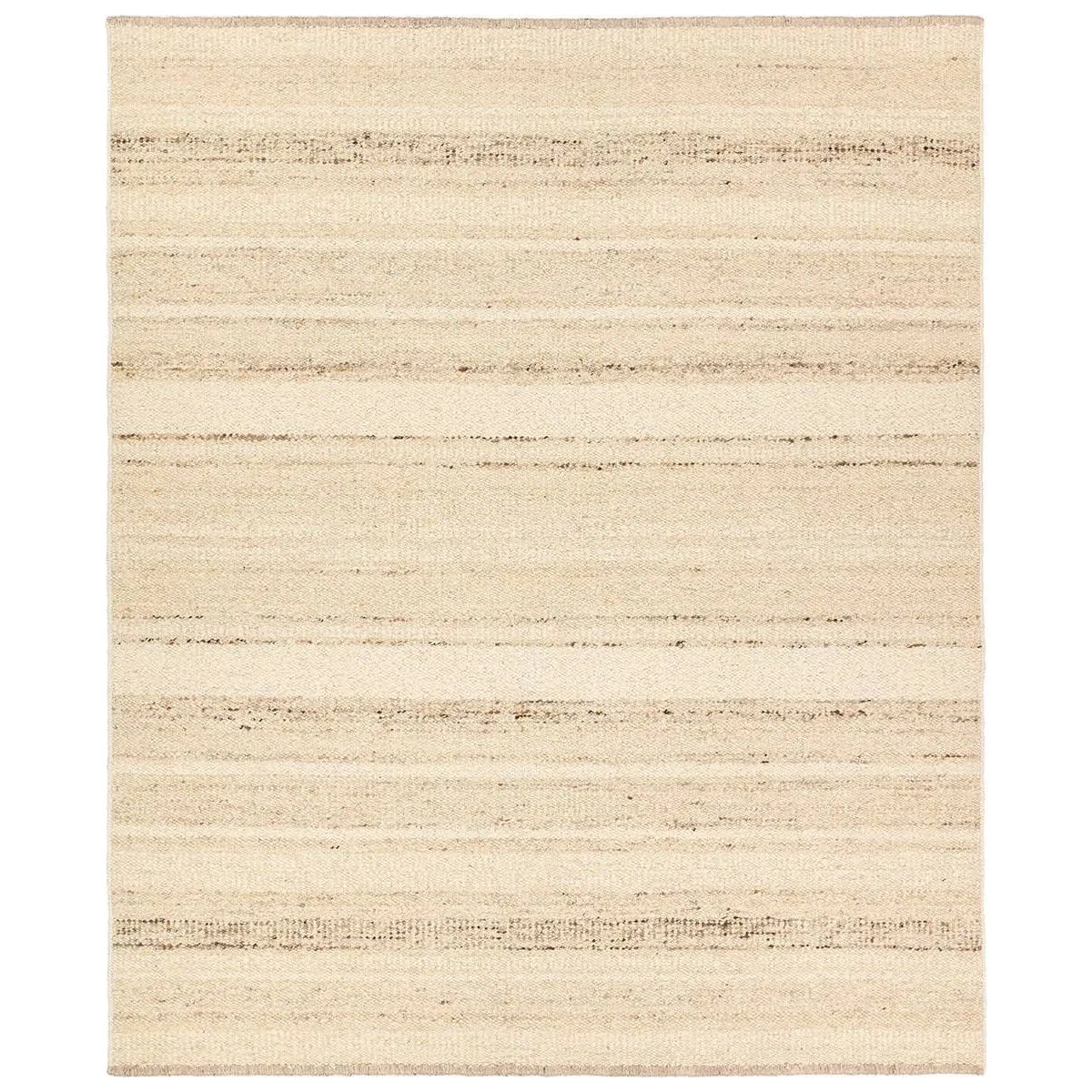 Featuring Leona Sollus Rug by Jaipur Living at Amethyst Home. The texture-rich Leona Sollus offers an assortment of updated kilim looks, re-invented with the on-trend shearling style and neutral, modern palettes. The handwoven Sollus rug features a tan base with brown and beige stripes. This 100% wool accent piece delights in high and low traffic spaces su. Amethyst Home provides interior design, new home construction design consulting, vintage area rugs, and lighting in the Alpharetta metro area.