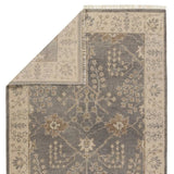 Featuring Liberty Reagan Hand-Knotted Rug by Jaipur Living at Amethyst Home. Inspired by traditional Oushak textiles, this elegant hand-knotted wool rug offers a timeless aesthetic to modern homes. A fresh and muted gray color palette lightens spaces, while the intricate floral pattern and border detail embraces a classic look.Hand Knotted100% WoolLIB02 L. Amethyst Home provides interior design, new home construction design consulting, vintage area rugs, and lighting in the Los Angeles metro area.